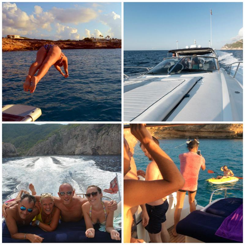 Jet2 Ibiza boat trip collage